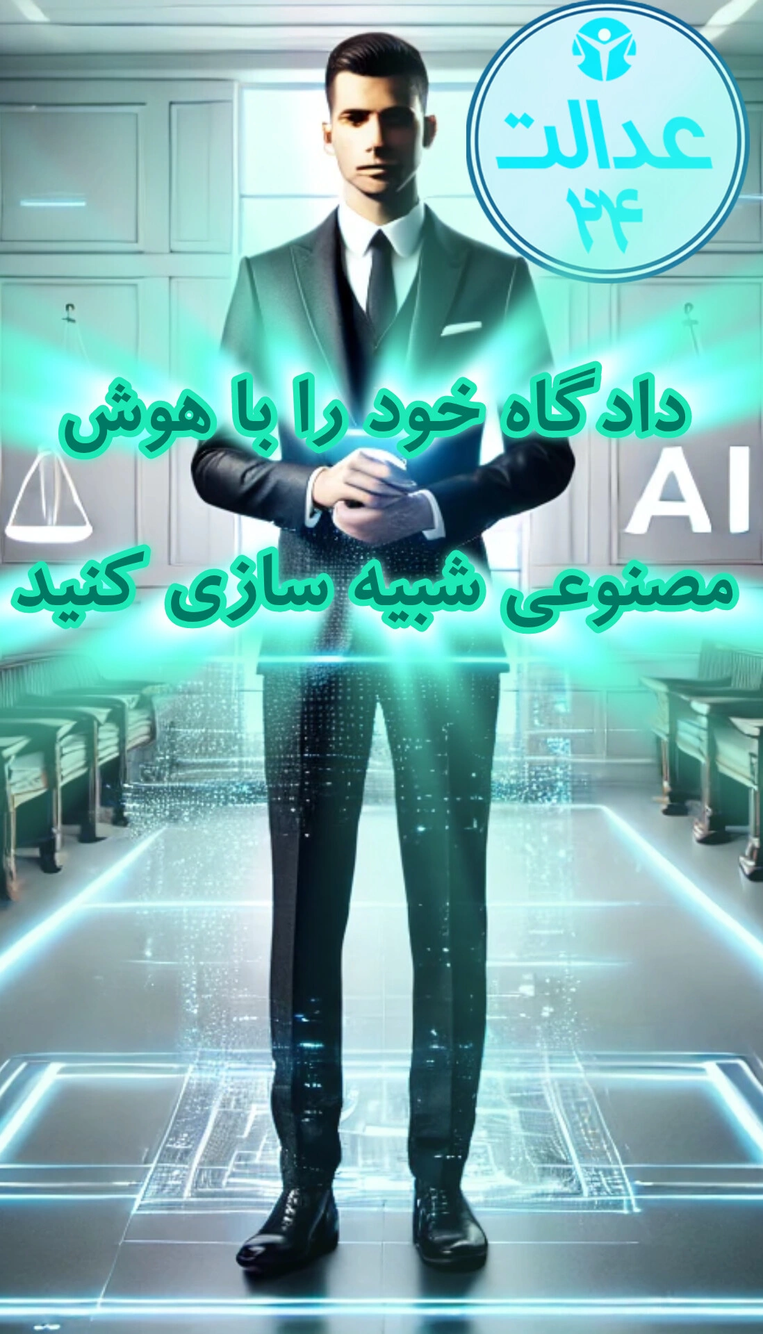 آماده‌سازی دقیق‌تر برای دادگاه با شبیه‌سازی هوش مصنوعی از edalat24.com. افزایش بهره‌وری وکلا با تحلیل سریع پرونده‌ها، پیش‌بینی سوالات قاضی